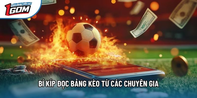Bí kíp đọc bảng kèo từ các chuyên gia